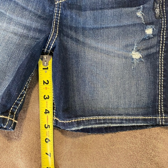 NWT Women’s SILVER SUKI HIGH SHORT Dark Wash Sz 25 - Picture 5 of 12